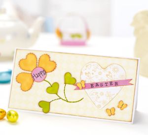 Faux Stitching Bright Easter Cards